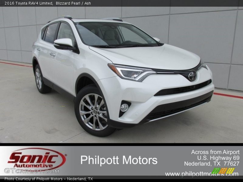 Blizzard Pearl / Ash 2016 Toyota RAV4 Limited