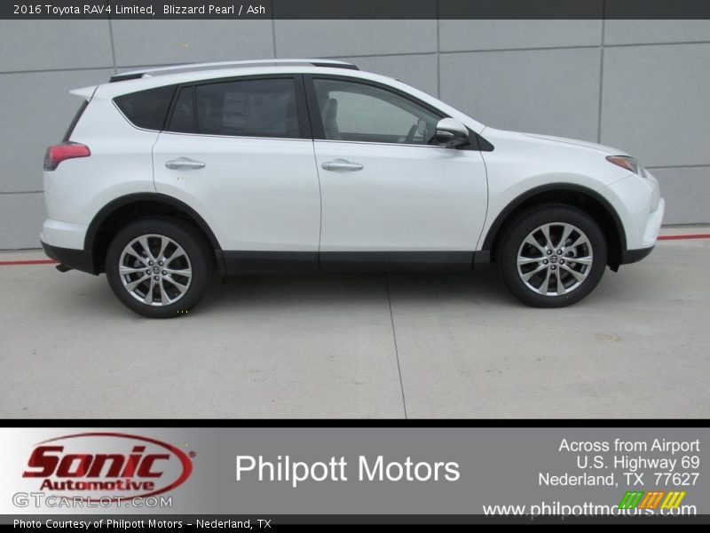Blizzard Pearl / Ash 2016 Toyota RAV4 Limited