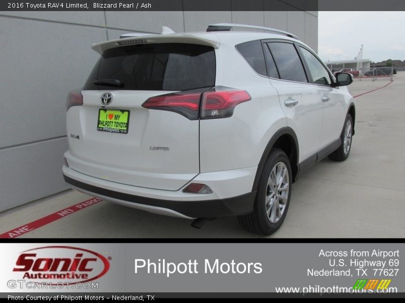 Blizzard Pearl / Ash 2016 Toyota RAV4 Limited