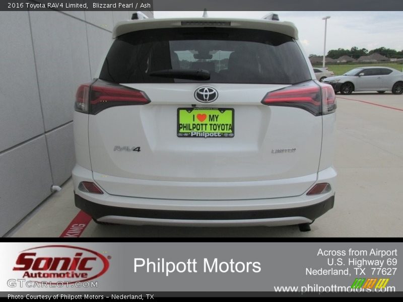 Blizzard Pearl / Ash 2016 Toyota RAV4 Limited