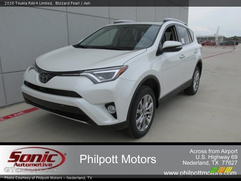 Blizzard Pearl / Ash 2016 Toyota RAV4 Limited