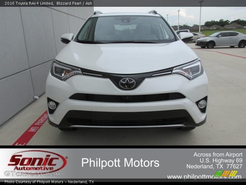 Blizzard Pearl / Ash 2016 Toyota RAV4 Limited