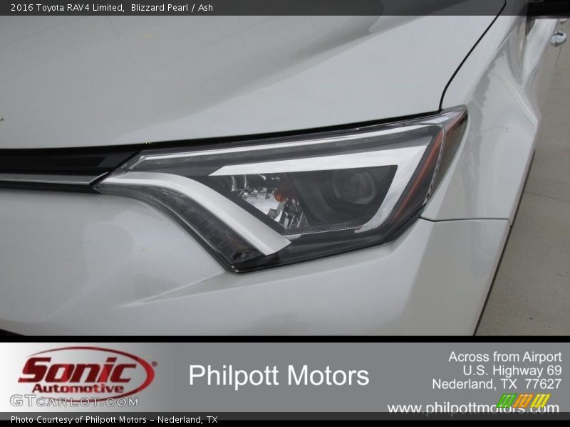 Blizzard Pearl / Ash 2016 Toyota RAV4 Limited