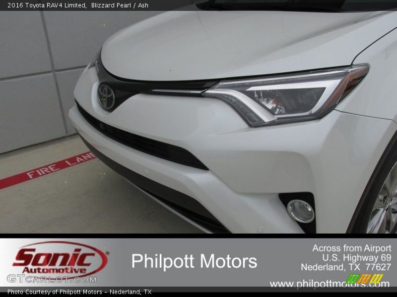 Blizzard Pearl / Ash 2016 Toyota RAV4 Limited