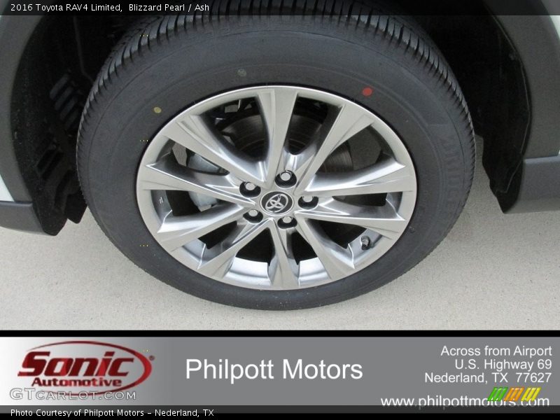 Blizzard Pearl / Ash 2016 Toyota RAV4 Limited
