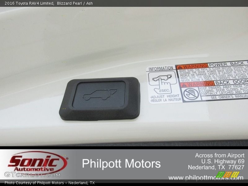 Blizzard Pearl / Ash 2016 Toyota RAV4 Limited