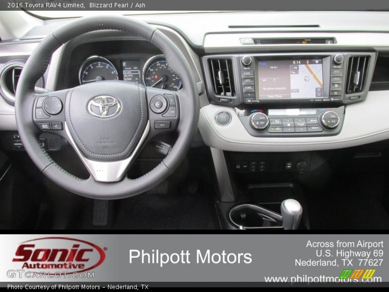 Blizzard Pearl / Ash 2016 Toyota RAV4 Limited