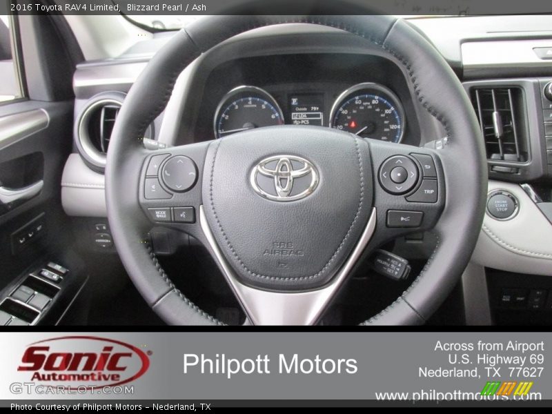 Blizzard Pearl / Ash 2016 Toyota RAV4 Limited