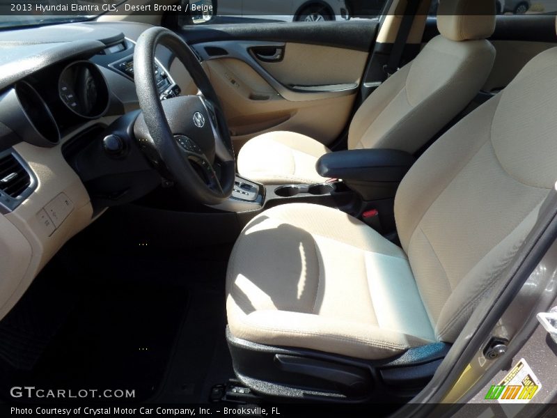Desert Bronze / Beige 2013 Hyundai Elantra GLS