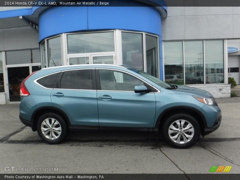 Mountain Air Metallic / Beige 2014 Honda CR-V EX-L AWD