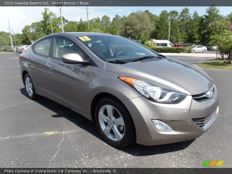 Desert Bronze / Beige 2013 Hyundai Elantra GLS