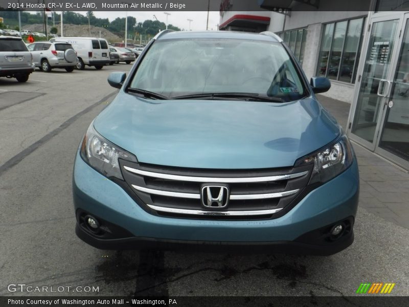 Mountain Air Metallic / Beige 2014 Honda CR-V EX-L AWD