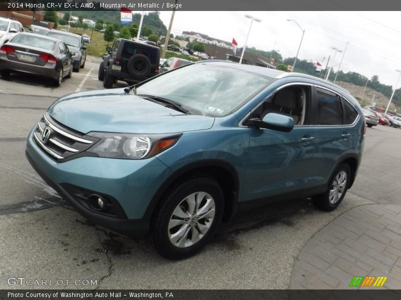 Mountain Air Metallic / Beige 2014 Honda CR-V EX-L AWD