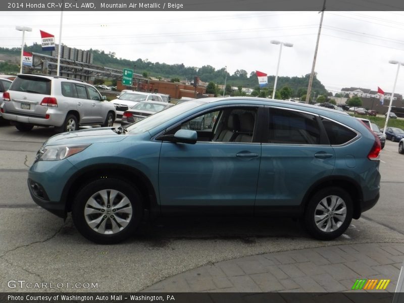 Mountain Air Metallic / Beige 2014 Honda CR-V EX-L AWD