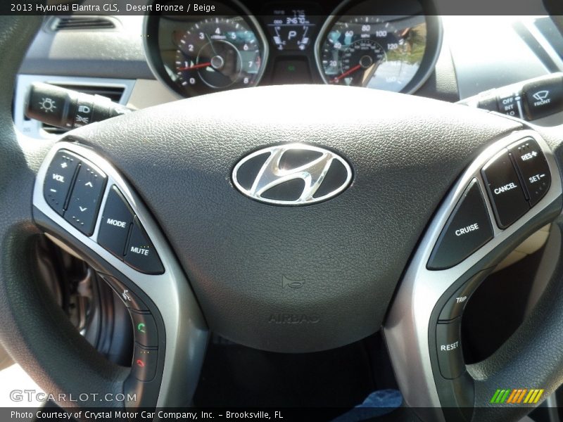 Desert Bronze / Beige 2013 Hyundai Elantra GLS