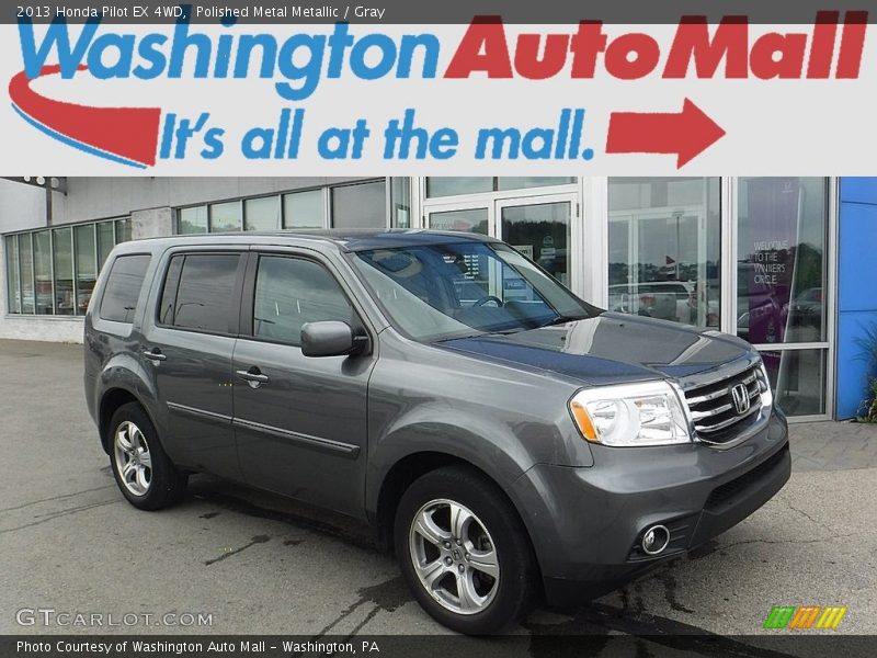 Polished Metal Metallic / Gray 2013 Honda Pilot EX 4WD