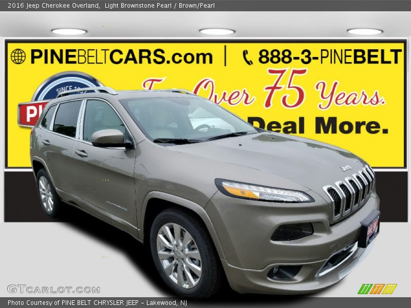 Light Brownstone Pearl / Brown/Pearl 2016 Jeep Cherokee Overland