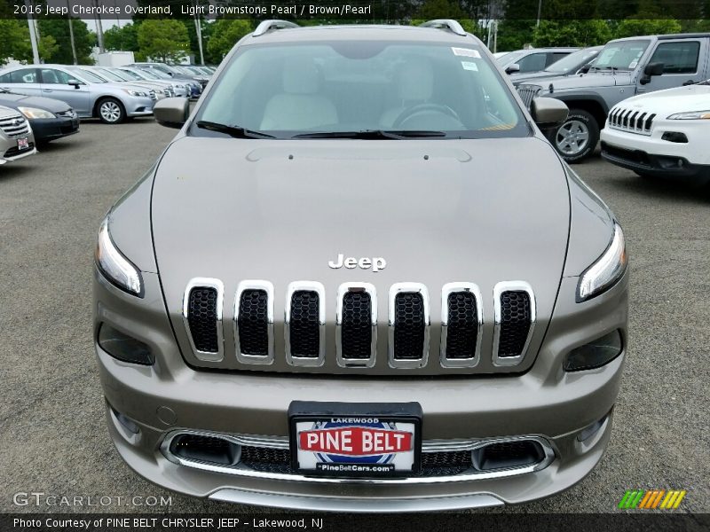 Light Brownstone Pearl / Brown/Pearl 2016 Jeep Cherokee Overland