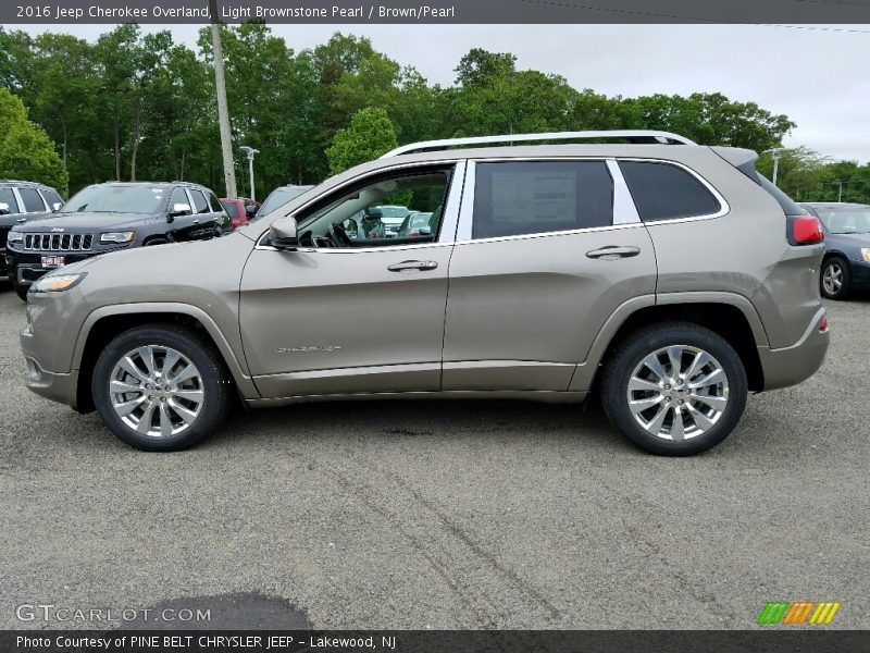 Light Brownstone Pearl / Brown/Pearl 2016 Jeep Cherokee Overland