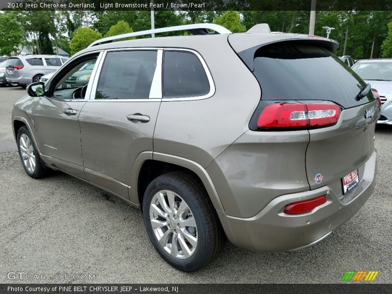 Light Brownstone Pearl / Brown/Pearl 2016 Jeep Cherokee Overland