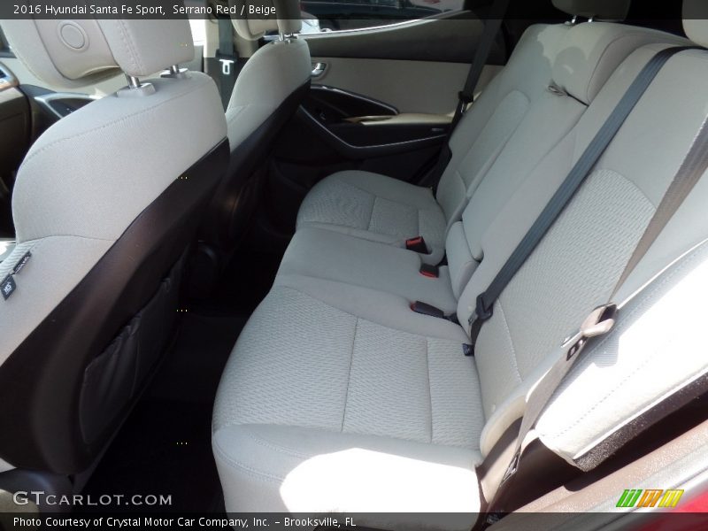 Serrano Red / Beige 2016 Hyundai Santa Fe Sport