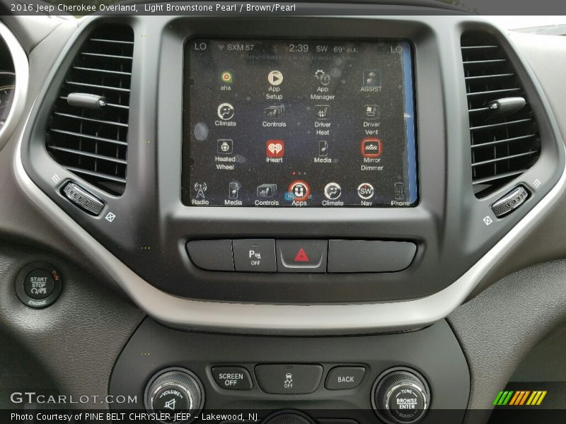 Light Brownstone Pearl / Brown/Pearl 2016 Jeep Cherokee Overland