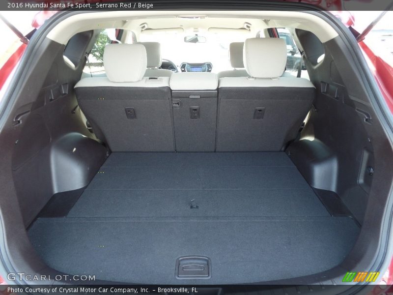 Serrano Red / Beige 2016 Hyundai Santa Fe Sport