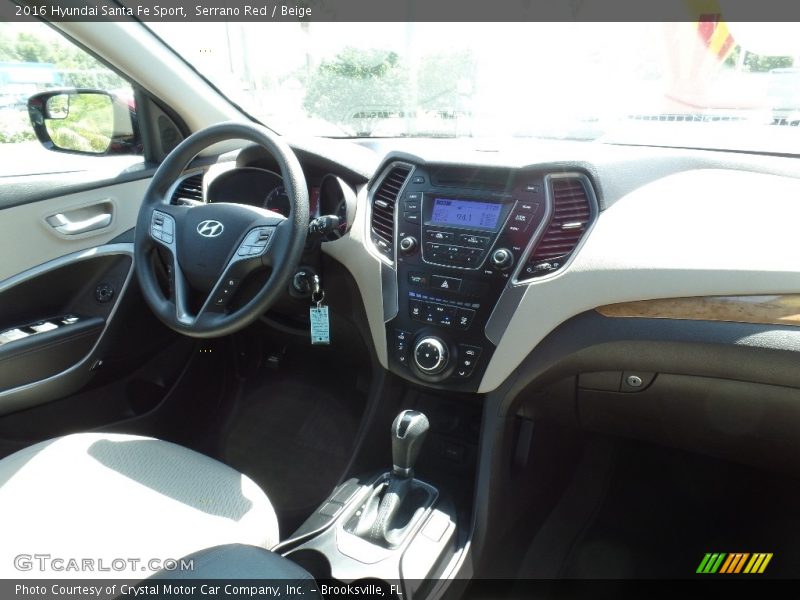 Serrano Red / Beige 2016 Hyundai Santa Fe Sport