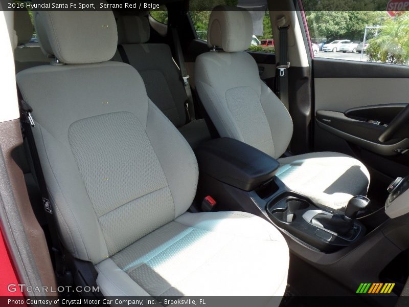 Serrano Red / Beige 2016 Hyundai Santa Fe Sport