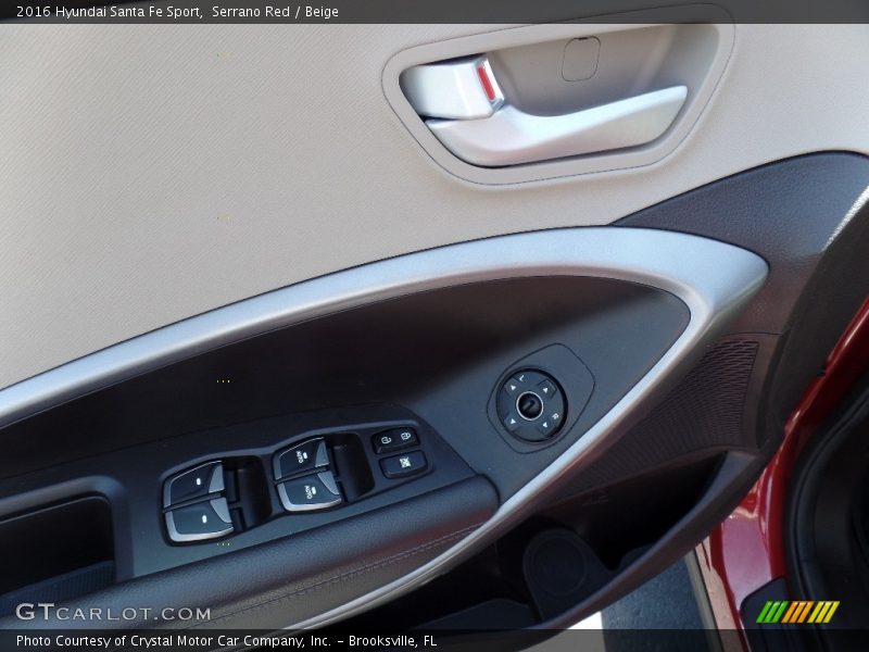 Serrano Red / Beige 2016 Hyundai Santa Fe Sport