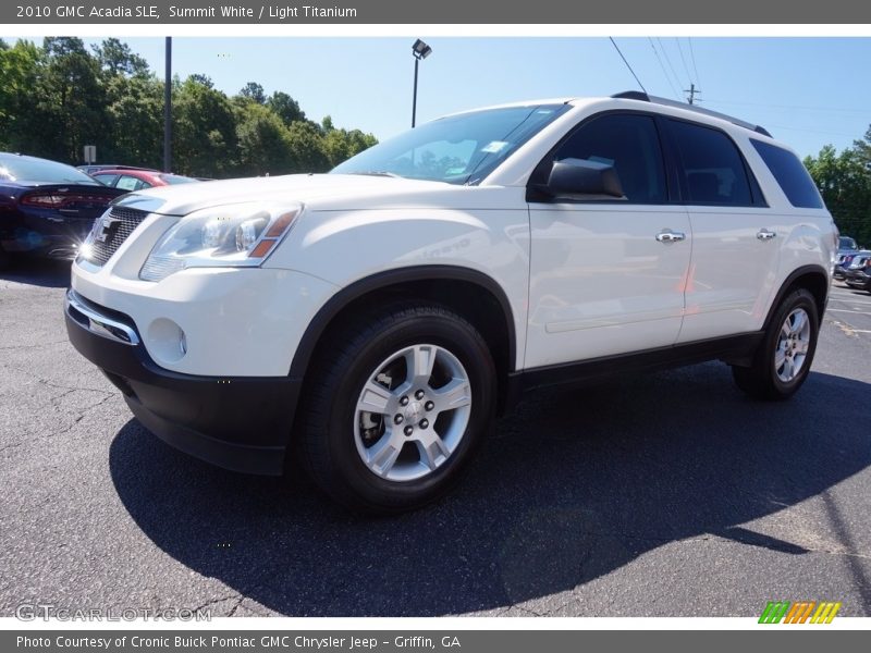 Summit White / Light Titanium 2010 GMC Acadia SLE