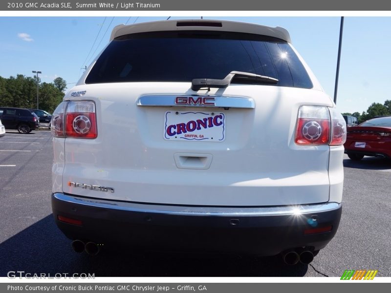 Summit White / Light Titanium 2010 GMC Acadia SLE