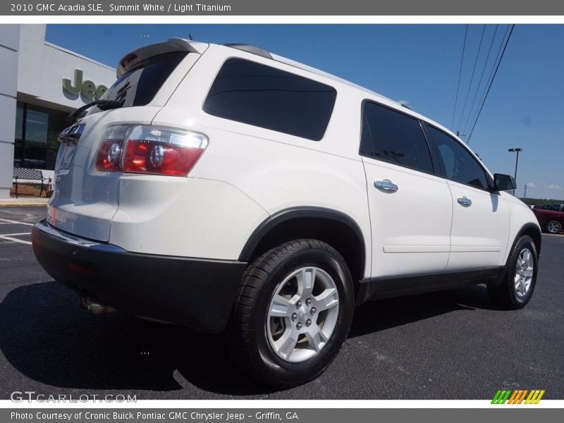 Summit White / Light Titanium 2010 GMC Acadia SLE