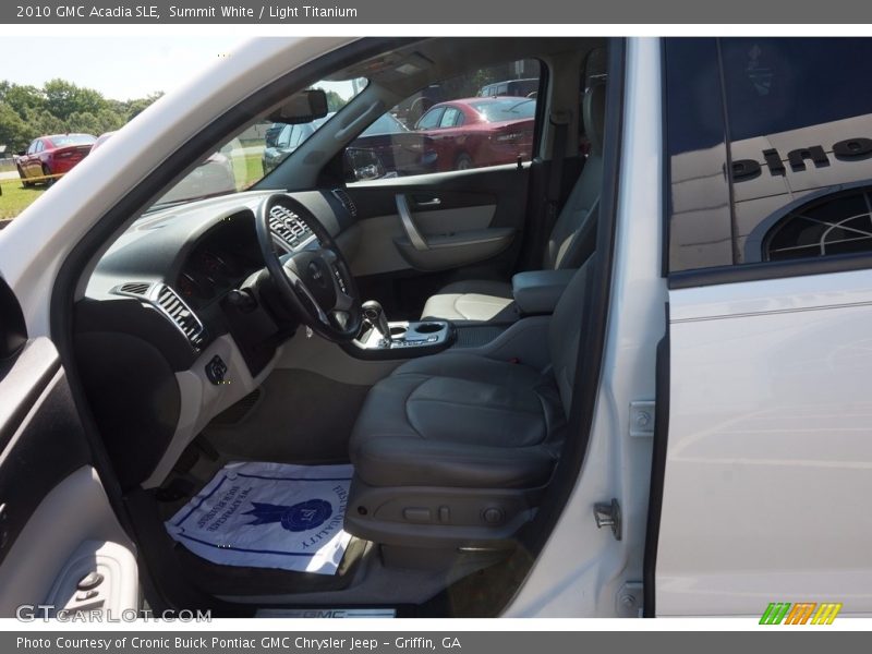Summit White / Light Titanium 2010 GMC Acadia SLE