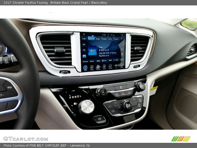 Brilliant Black Crystal Pearl / Black/Alloy 2017 Chrysler Pacifica Touring