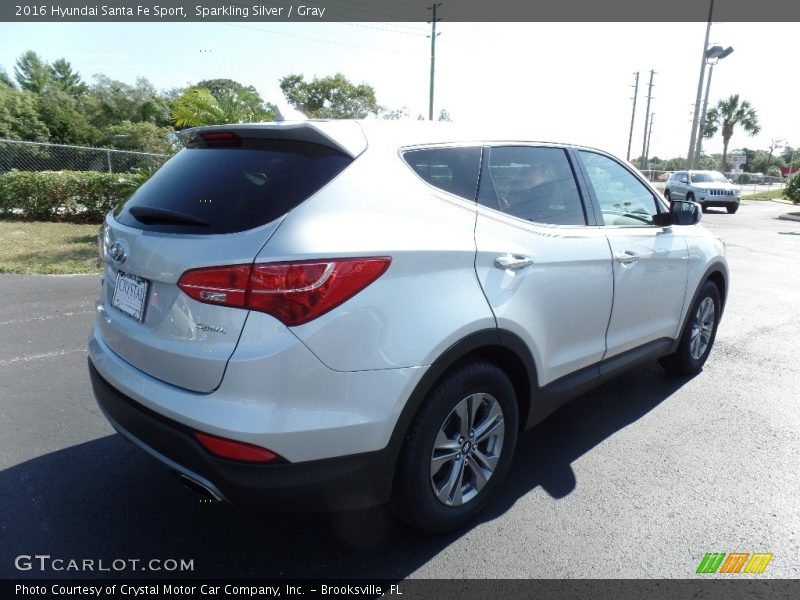 Sparkling Silver / Gray 2016 Hyundai Santa Fe Sport