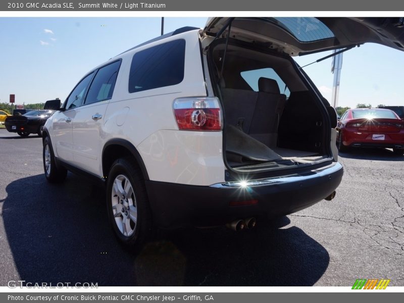 Summit White / Light Titanium 2010 GMC Acadia SLE