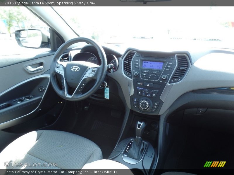 Sparkling Silver / Gray 2016 Hyundai Santa Fe Sport