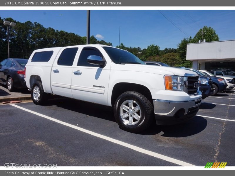 Summit White / Dark Titanium 2011 GMC Sierra 1500 SL Crew Cab
