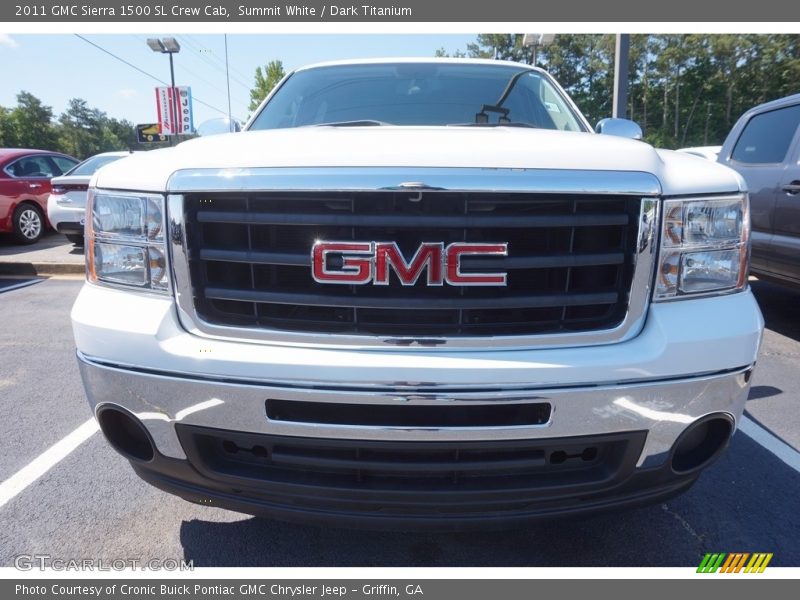 Summit White / Dark Titanium 2011 GMC Sierra 1500 SL Crew Cab