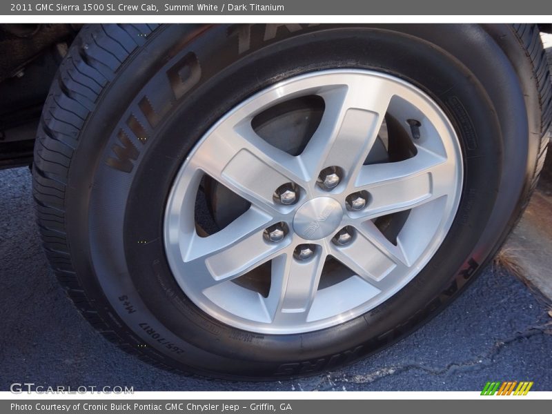 Summit White / Dark Titanium 2011 GMC Sierra 1500 SL Crew Cab