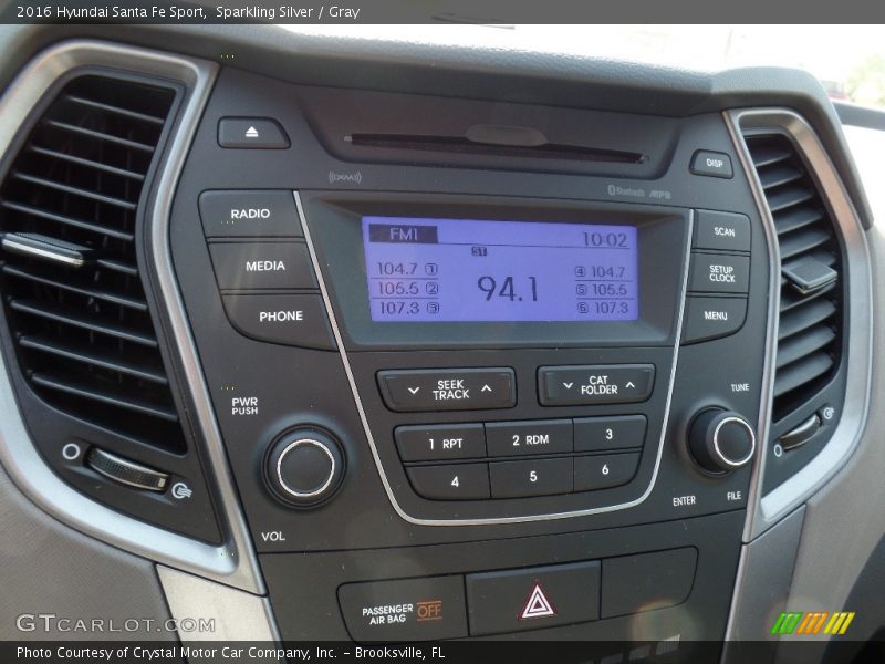 Sparkling Silver / Gray 2016 Hyundai Santa Fe Sport
