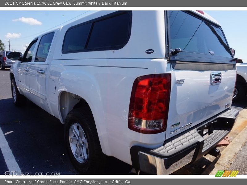 Summit White / Dark Titanium 2011 GMC Sierra 1500 SL Crew Cab