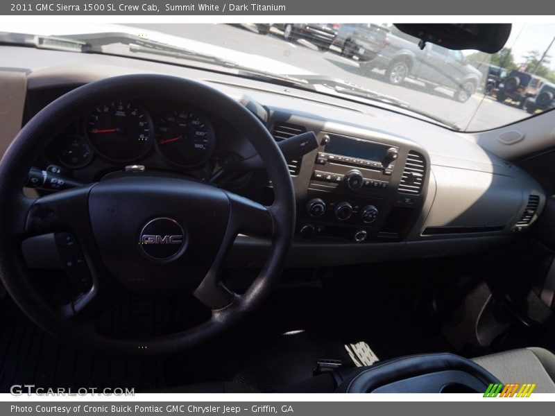 Summit White / Dark Titanium 2011 GMC Sierra 1500 SL Crew Cab
