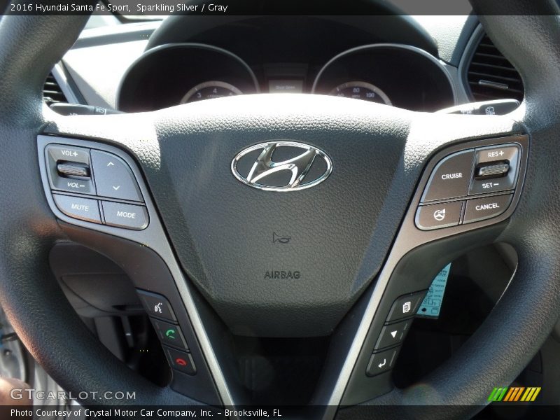 Sparkling Silver / Gray 2016 Hyundai Santa Fe Sport