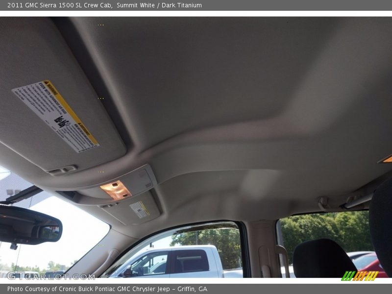 Summit White / Dark Titanium 2011 GMC Sierra 1500 SL Crew Cab