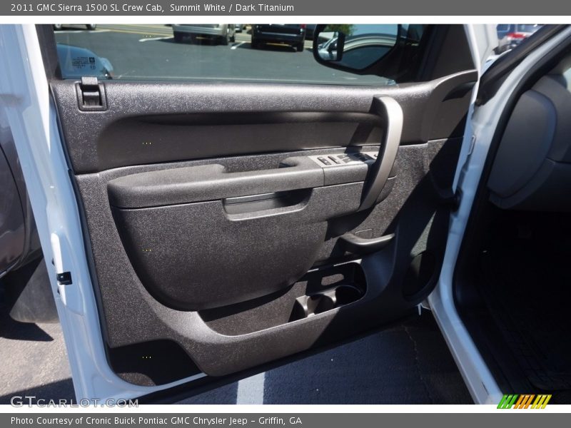 Summit White / Dark Titanium 2011 GMC Sierra 1500 SL Crew Cab