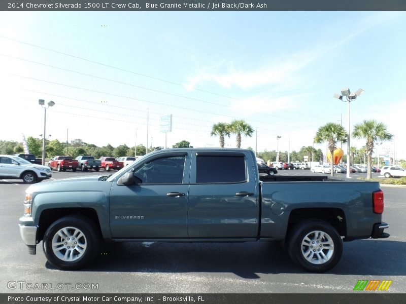 Blue Granite Metallic / Jet Black/Dark Ash 2014 Chevrolet Silverado 1500 LT Crew Cab