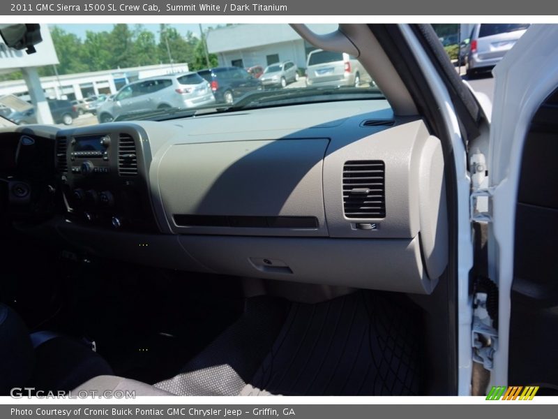 Summit White / Dark Titanium 2011 GMC Sierra 1500 SL Crew Cab