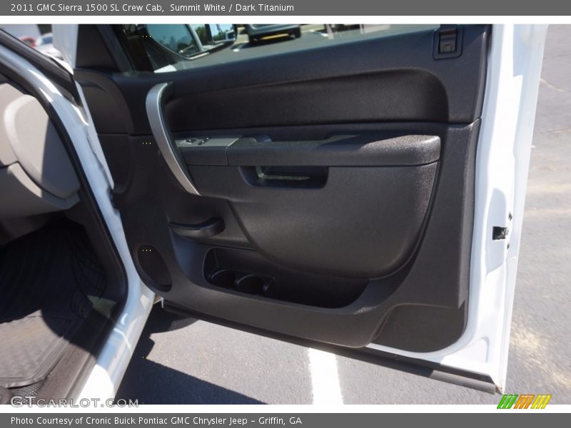 Summit White / Dark Titanium 2011 GMC Sierra 1500 SL Crew Cab